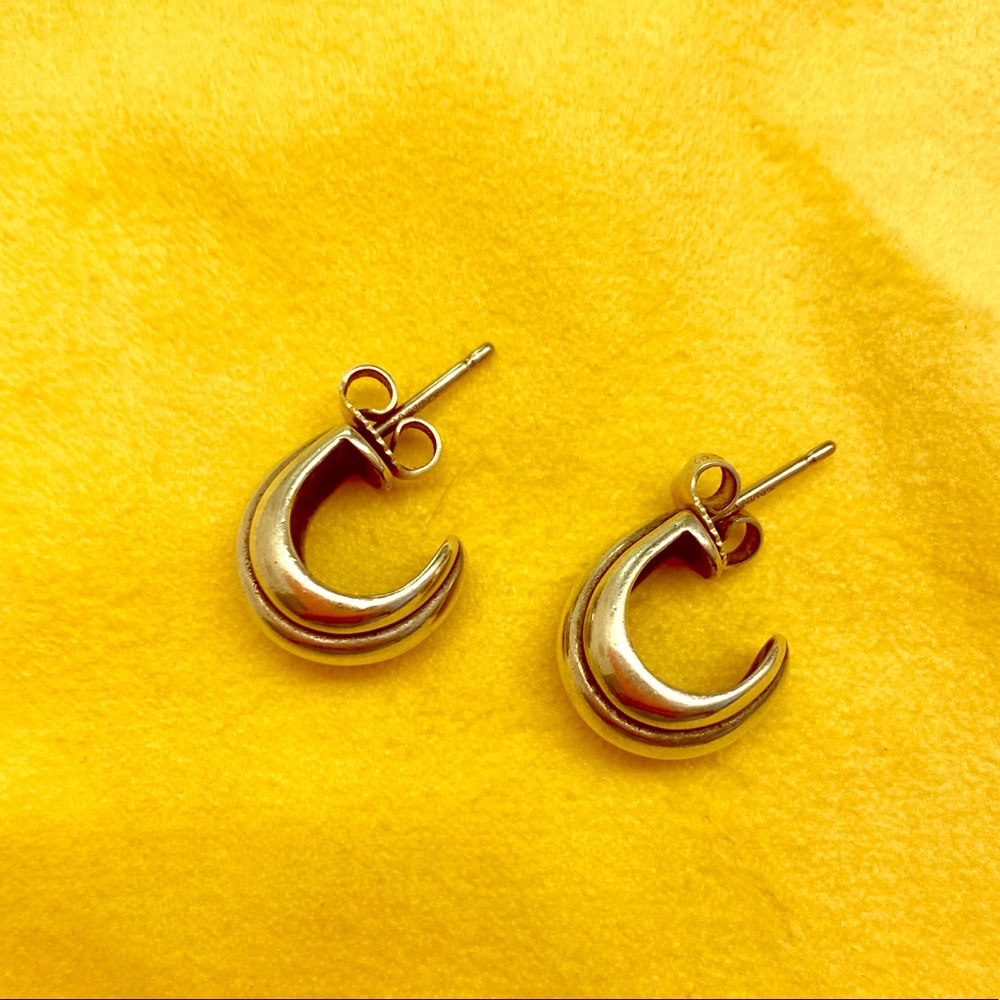 James Avery retired post hoop earrings.